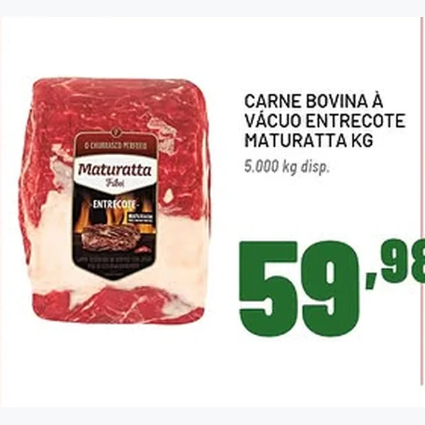 Carne Bovina a Vácuo Entrecote Maturatta