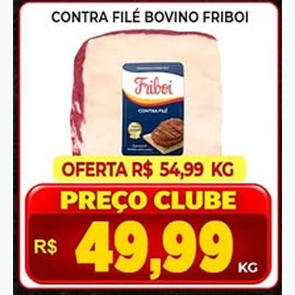 Recorte do encarte de Contra Filé Bovino Friboi