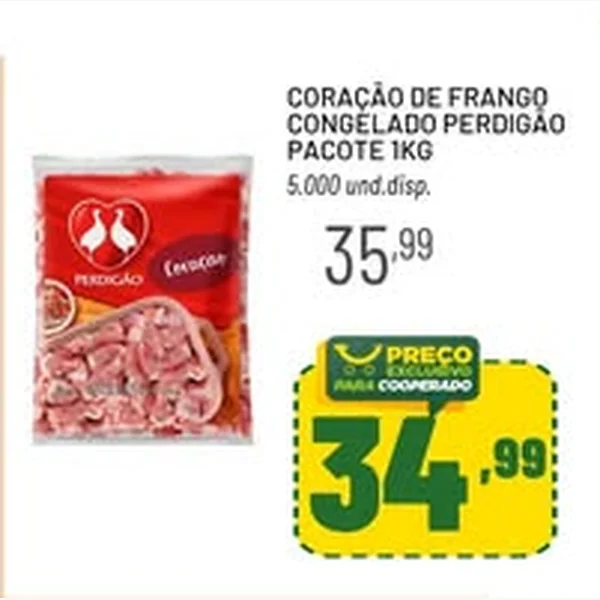 Coração de Frango Congelado Perdigão 1 kg