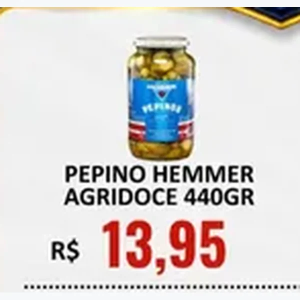 Pepino Agridoce Hemmer 440 g