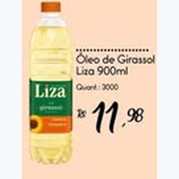 Recorte do encarte de Óleo de Girassol Liza 900 ml
