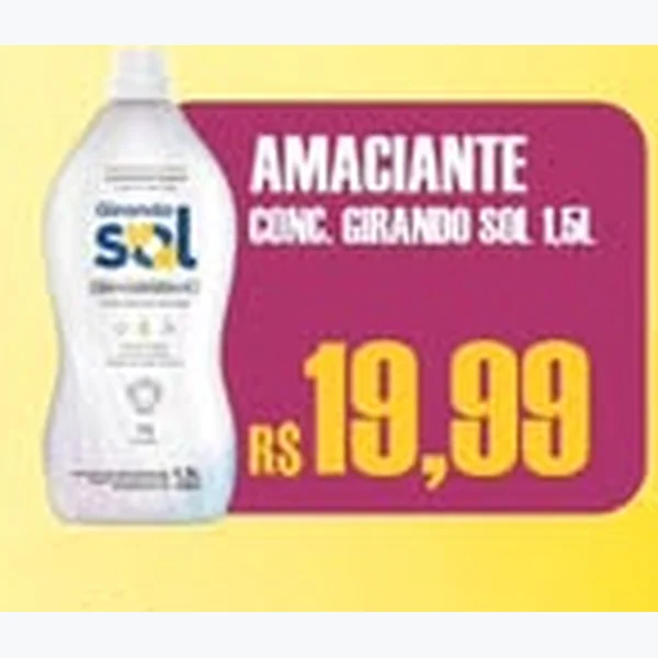 Amaciante Concentrado Girando Sol 1,5 L