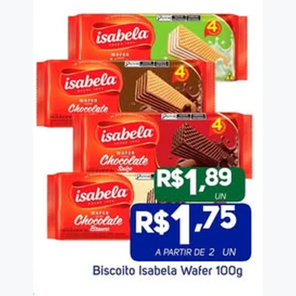 Biscoito Wafer Isabela 100 g