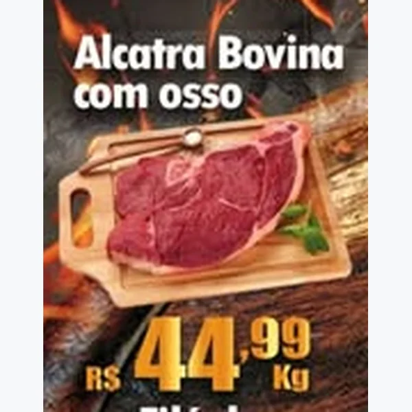 Recorte do encarte de Alcatra Bovina com Osso