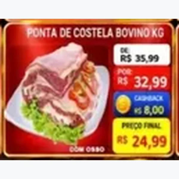 Recorte do encarte de Ponta de Costela Bovino