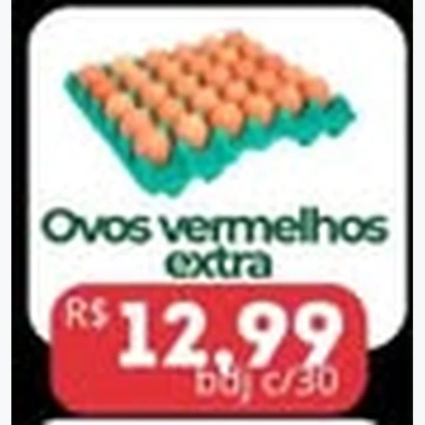Ovos Vermelhos Extra 30 un