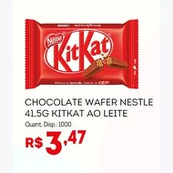 Chocolate Wafer Kitkat ao Leite Nestlé 41,5 g