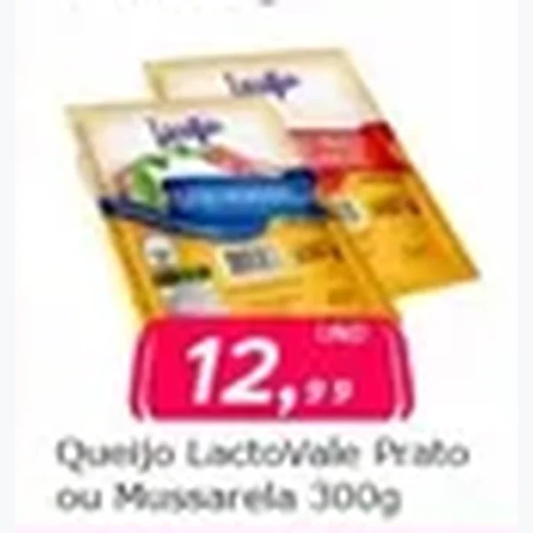 Queijo Prato LactoVale 300 g