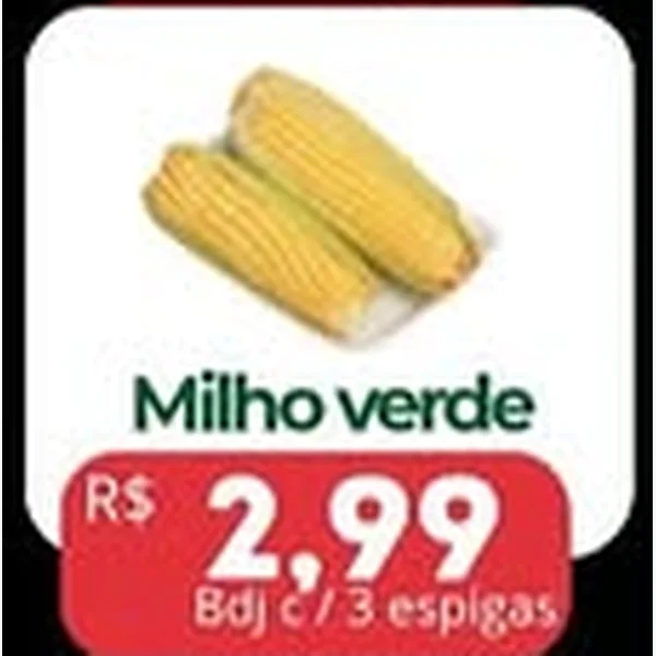 Recorte do encarte de Milho Verde 3 un