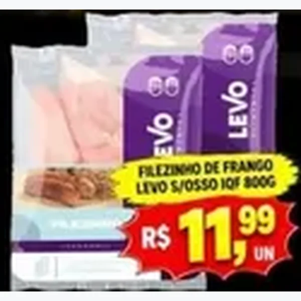 Filézinho de Frango S/osso Iqf Levo 800 g