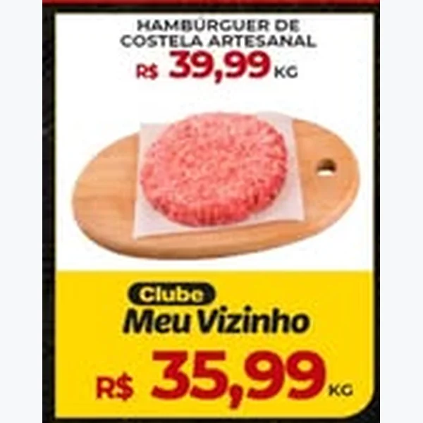 Hambúrguer de Costela Artesanal