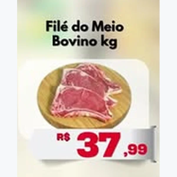 Recorte do encarte de Filé do Meio Bovino