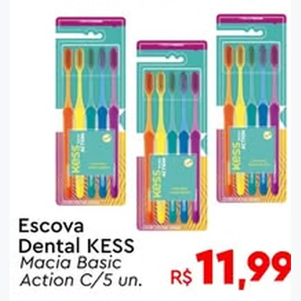 Escova Dental Macia Basic Action Kess 5 un