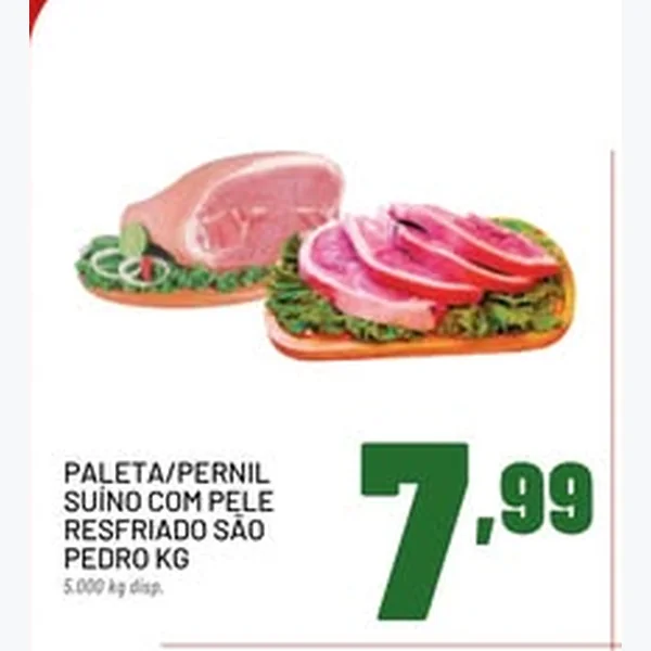 Recorte do encarte de Pernil Suíno com Pele Resfriado São Pedro