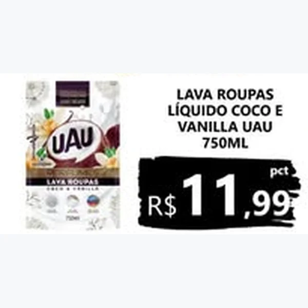 Lava Roupas Líquido Coco e Vanilla Uau 750 ml