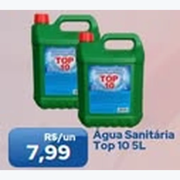 Água Sanitária Top 10 5 L