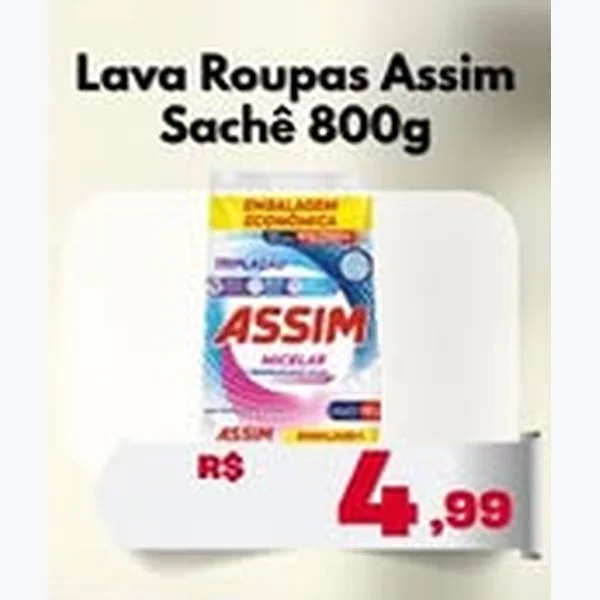Recorte do encarte de Lava Roupas Micelar Assim