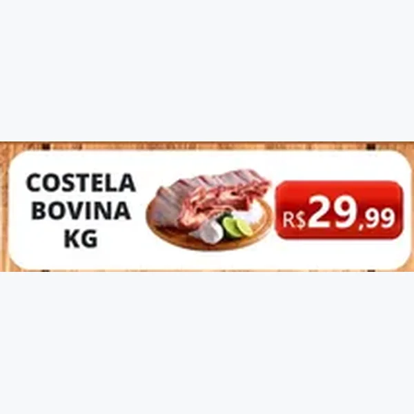 Recorte do encarte de Costela Bovina
