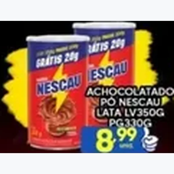 Recorte do encarte de Acholatado em Pó Nescau 350 g