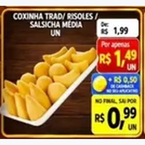 Recorte do encarte de Coxinha Tradicional