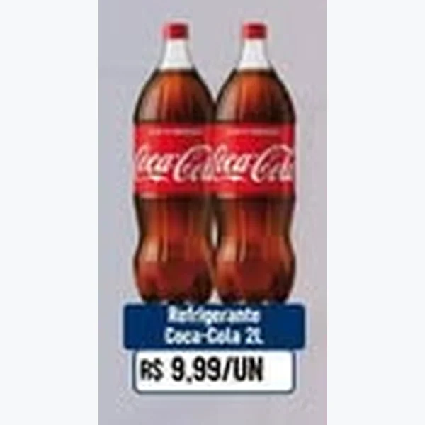 Recorte do encarte de Refrigerante Coca-Cola 2 L