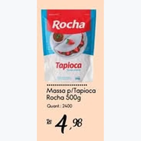 Recorte do encarte de Massa P/ Tapioca Rocha 500 g