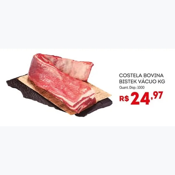 Costela Bovina Vácuo Bistek
