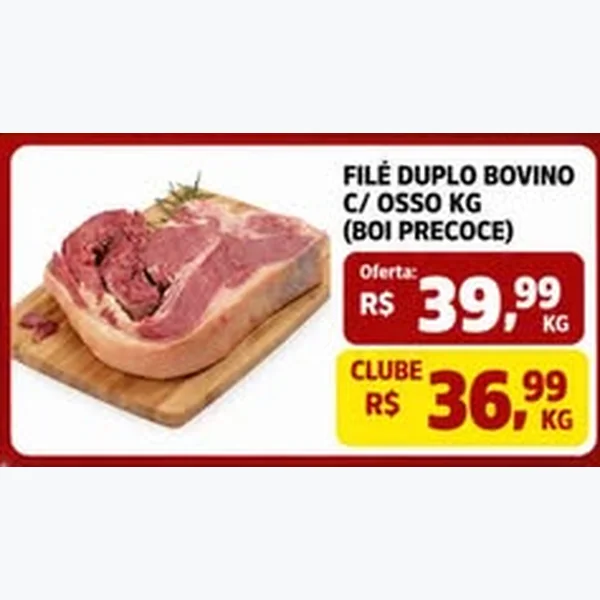 Filé Duplo Bovino C/ Osso