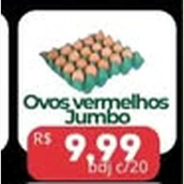 Ovos Vermelhos Jumbo 20 un