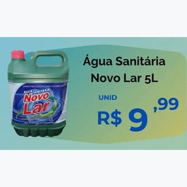 Água Sanitária Novo Lar 5 L