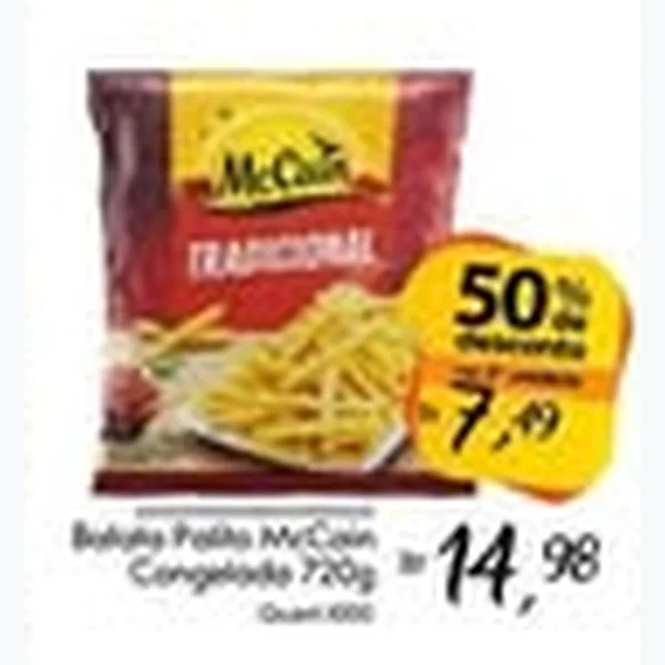 Recorte do encarte de Batata Palito McCain 720 g