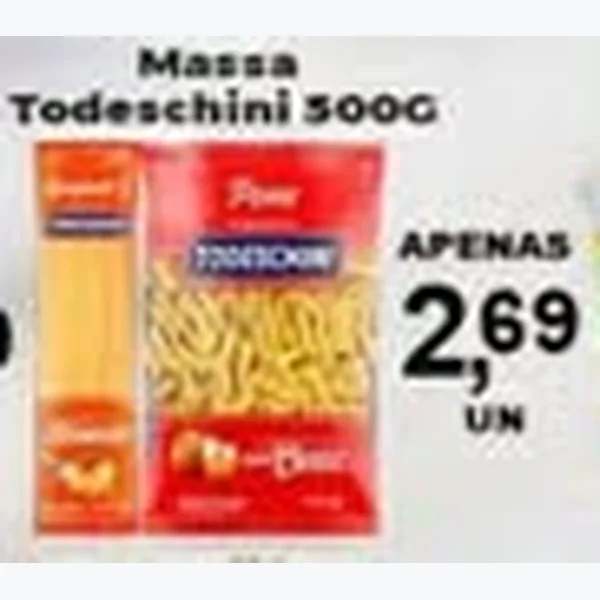 Recorte do encarte de Massa Todeschini 500 g