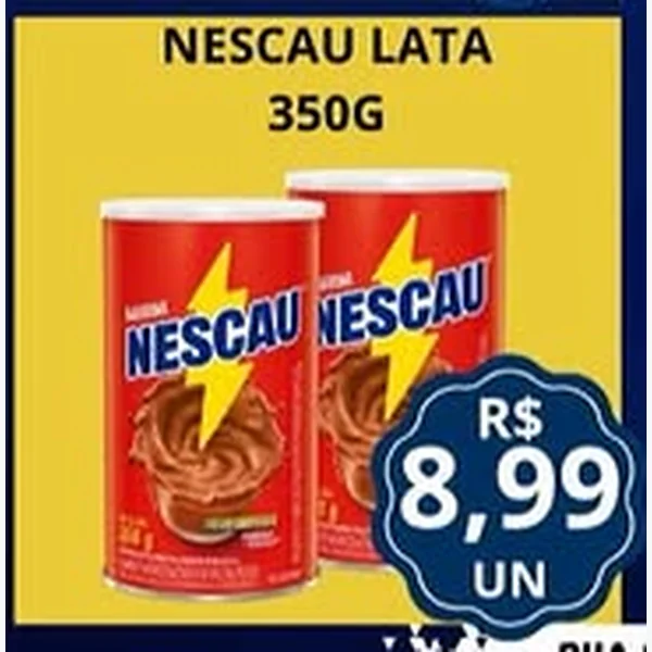 Recorte do encarte de Lata Nescau 350 g