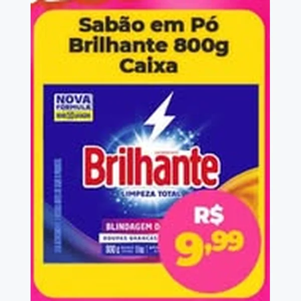 Sabão em Pó Brilhante 800 g