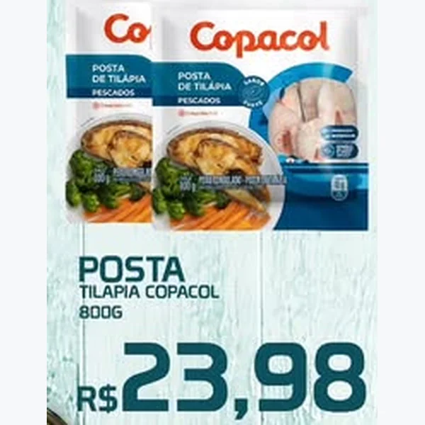 Posta de Tilápia Copacol 800 g