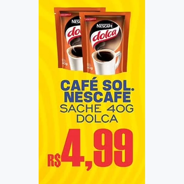 Recorte do encarte de Café Solúvel Dolca Nescafé 40 g