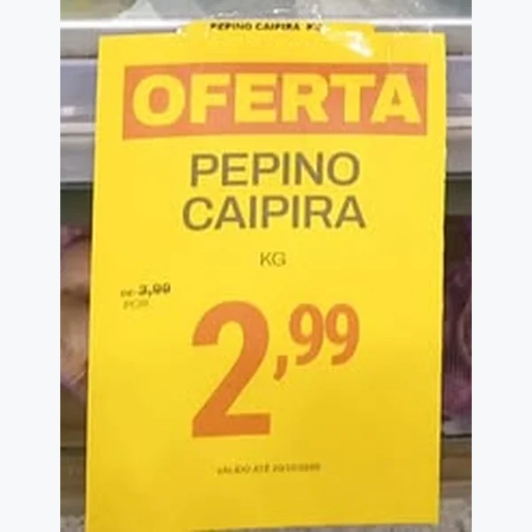 Recorte do encarte de Pepino Caipira