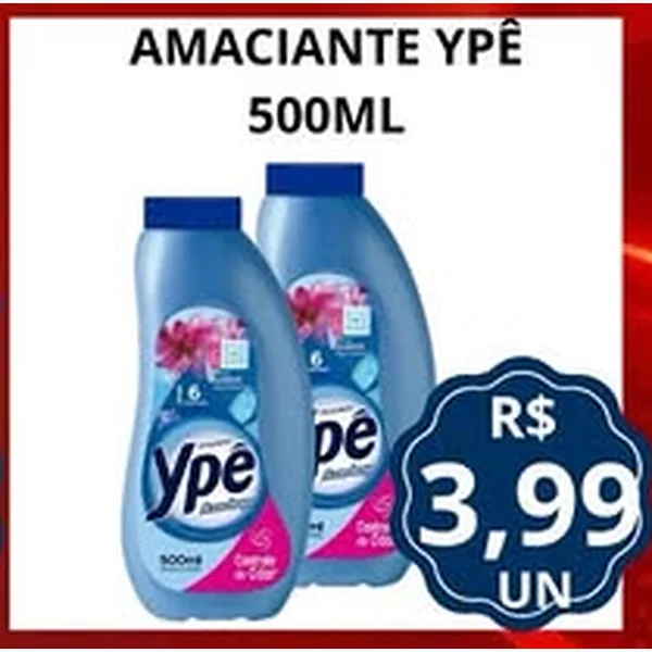 Recorte do encarte de Amaciante Ypê 500 ml