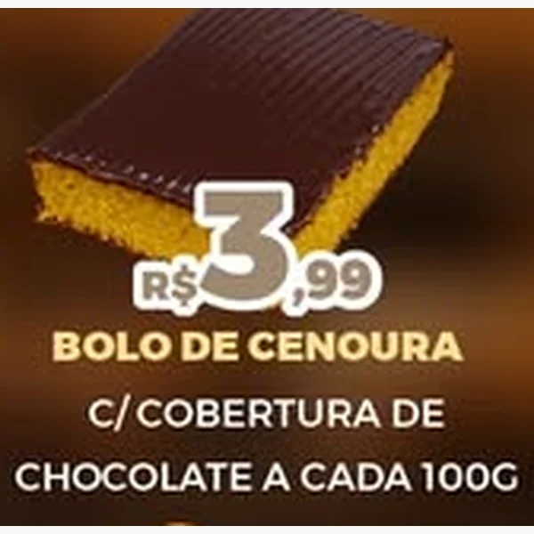 Recorte do encarte de Bolo de Cenoura com Cobertura de Chocolate