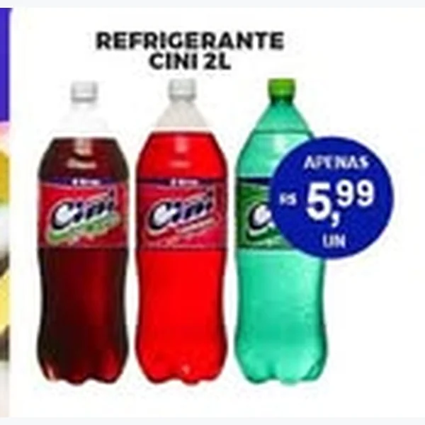 Recorte do encarte de Refrigerante Cini 2 L
