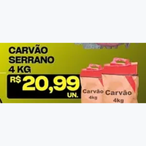 Carvão Serrano 4 kg