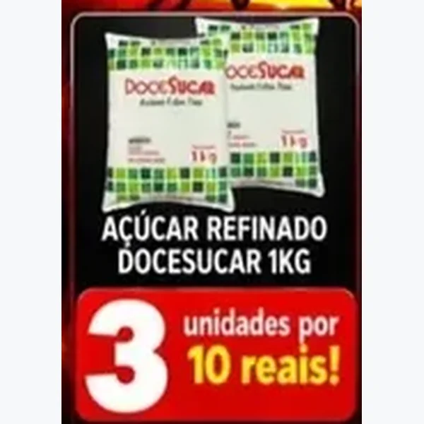 Açúcar Refinado Docesucar 1 kg
