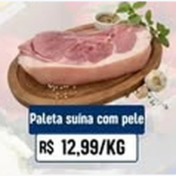 Recorte do encarte de Paleta Suína com Pele