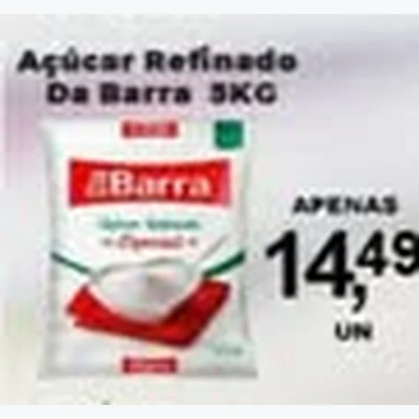 Recorte do encarte de Açúcar Refinado Da Barra 5 kg