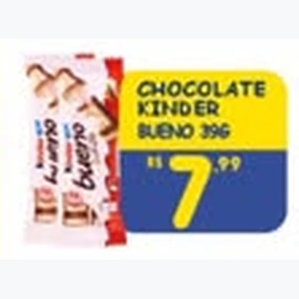 Recorte do encarte de Chocolate Bueno Kinder 39 g