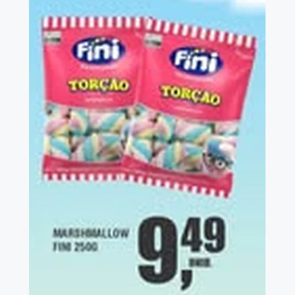 Recorte do encarte de Marshmallow Fini 250 g