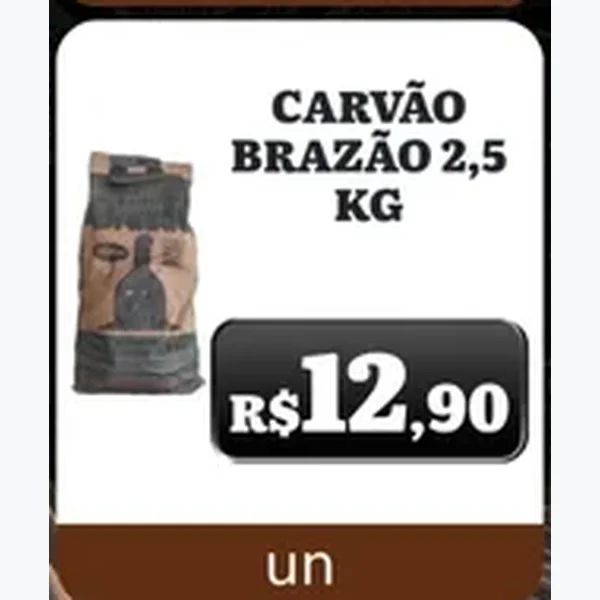 Carvão Brazão 2,5 kg
