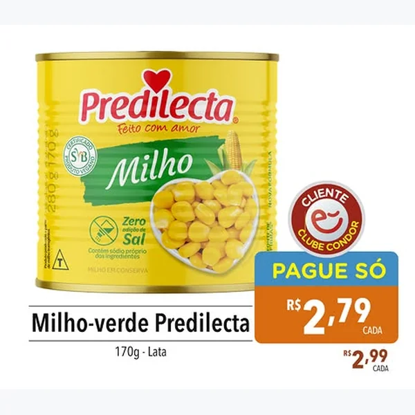 Milho-verde Predilecta 170 g