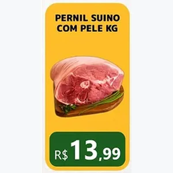 Pernil Suíno com Pele
