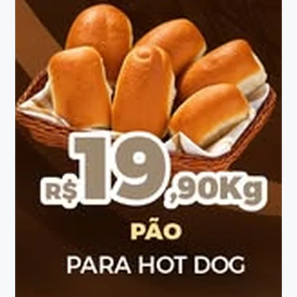 Recorte do encarte de Pão para Hot Dog
